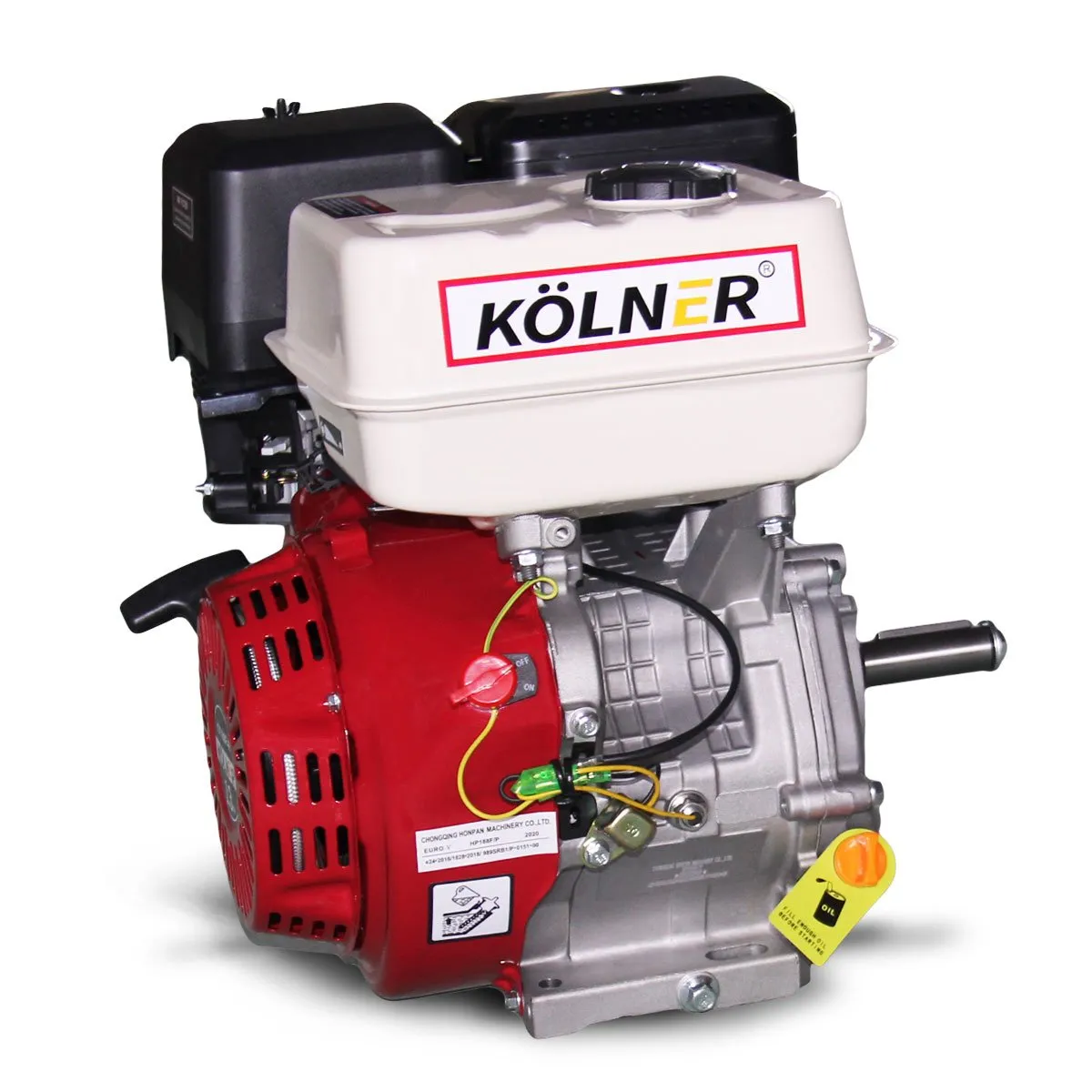 13HP 390cc 4-Stroke Petrol Engine, Recoil Start - Kolner