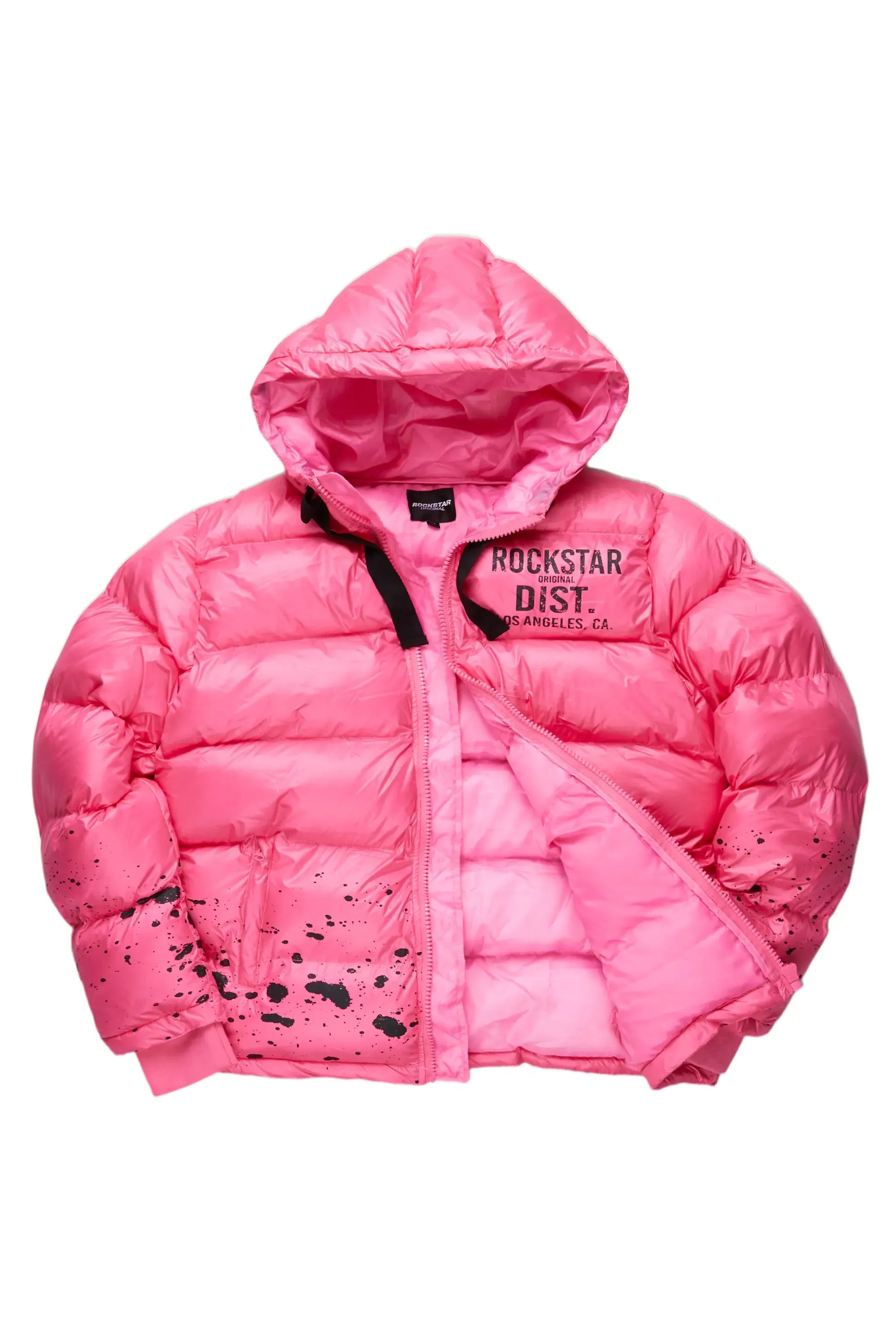 Art Dist. Pink Puffer Jacket