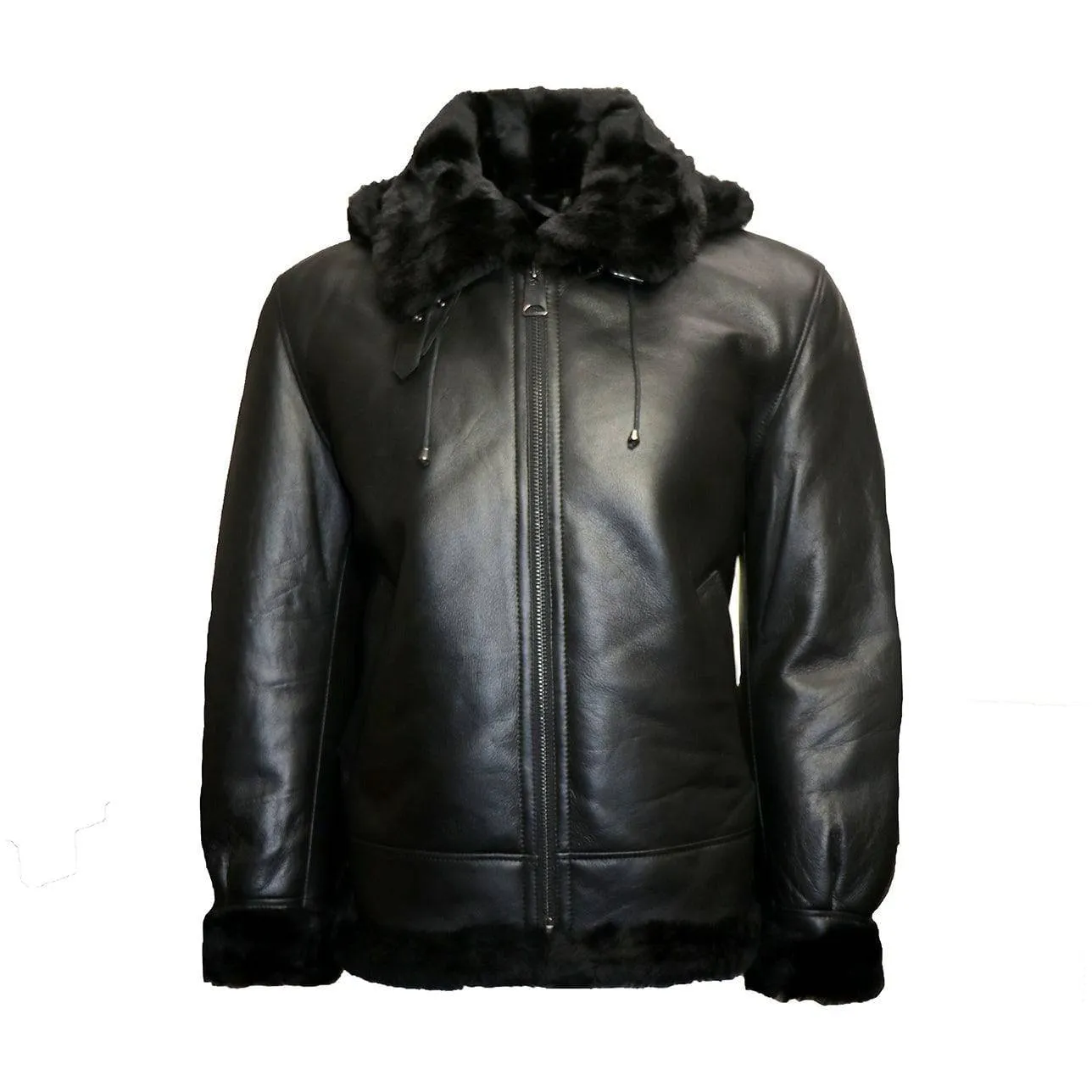 BARYA NEW YORK Men's B-3 Sheepskin shearling Jacket