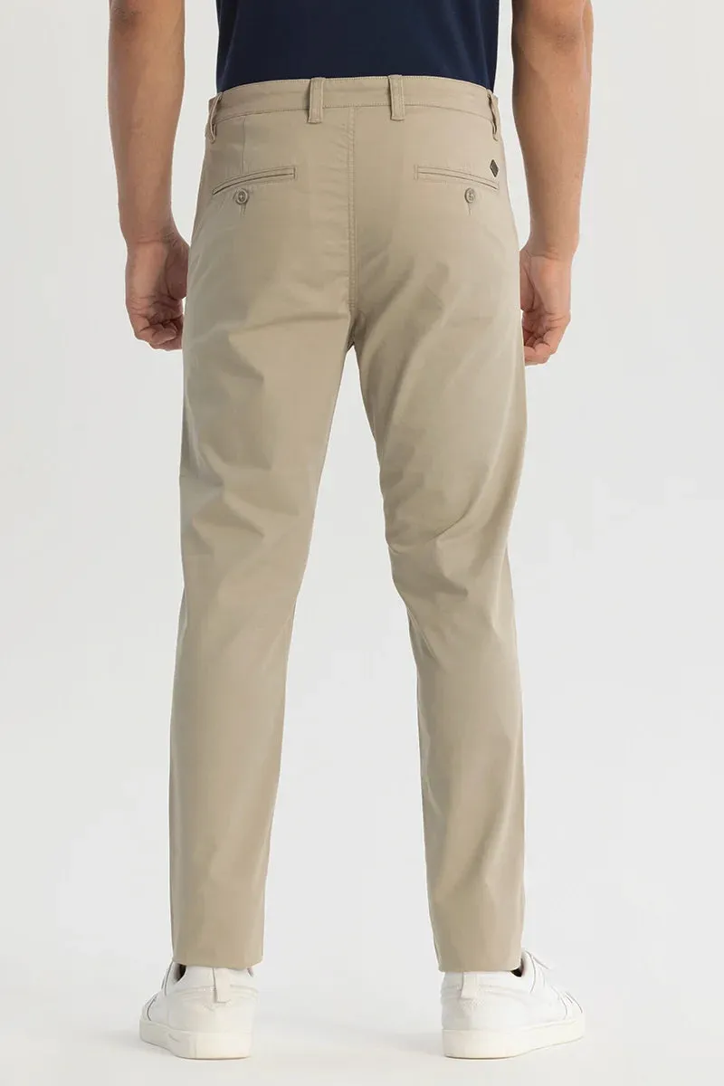 Beige Slim Fit Chinos