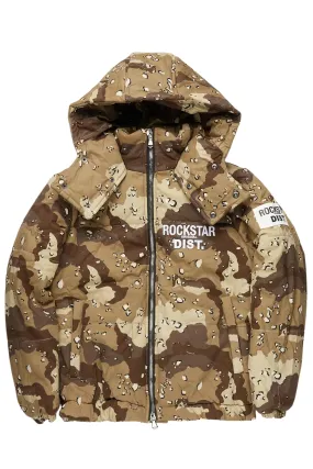 Bevis Digital Desert Camo Puffer Jacket