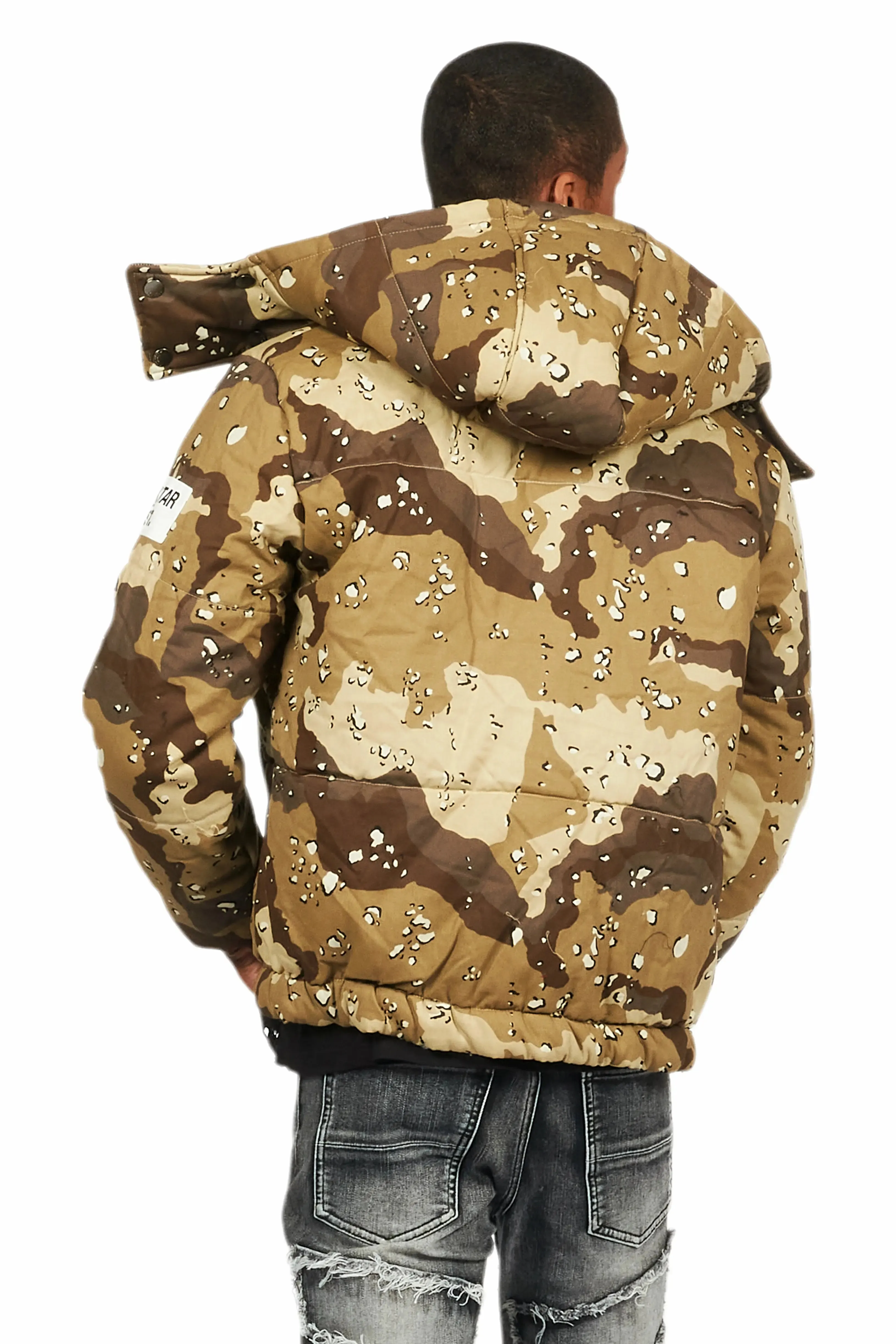 Bevis Digital Desert Camo Puffer Jacket