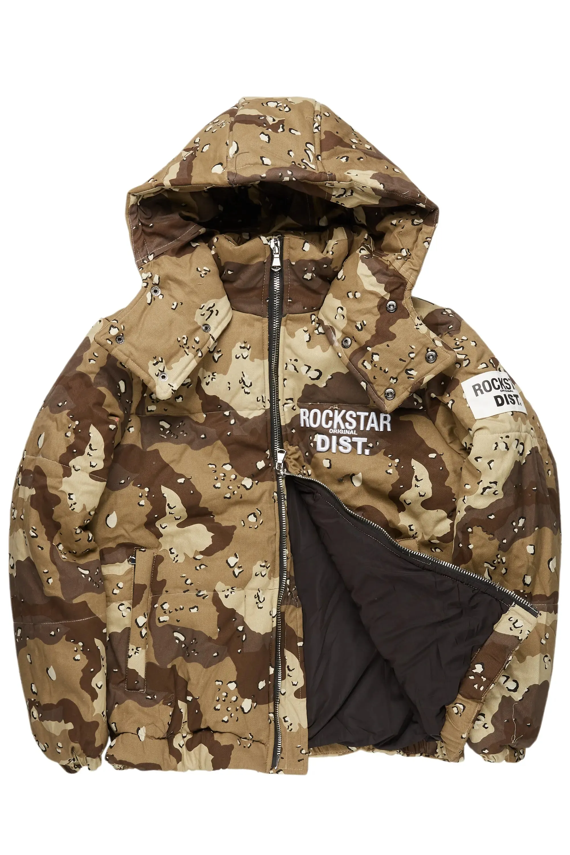 Bevis Digital Desert Camo Puffer Jacket