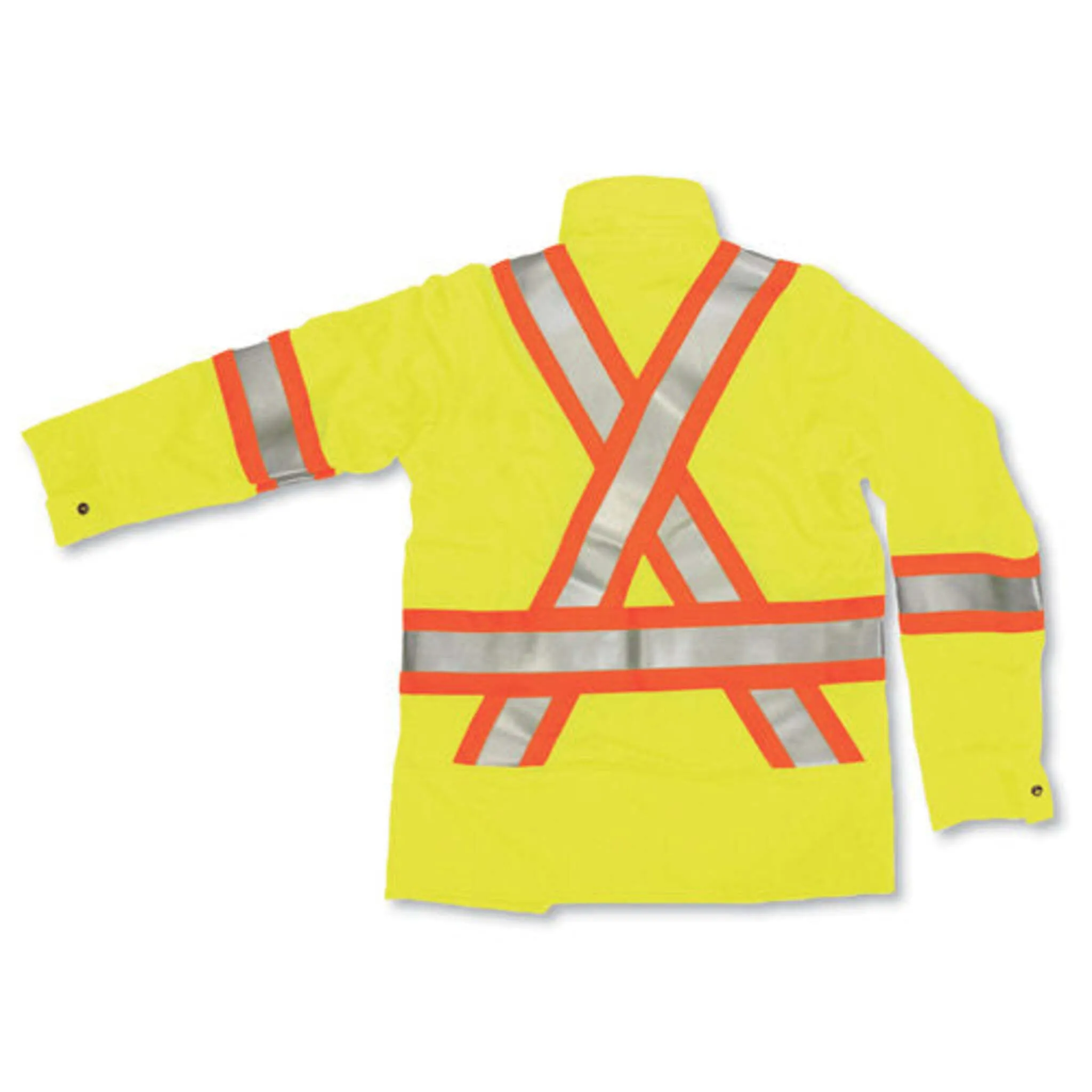 Big K Men's Hi-Vis CSA Certified Indura Ultrasoft Flame Resistant Parka Jacket | 3M Reflective Tape | Durable & Comfortable | Sizes S-5XL