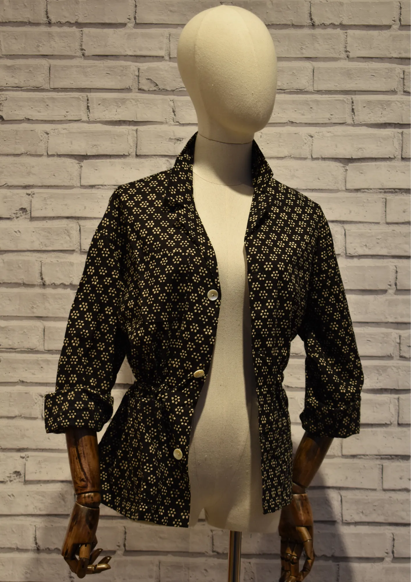 Black Safari Suit Jacket