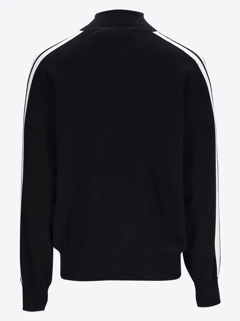 Classic logo knit track jacket