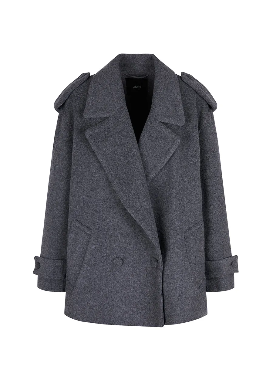 Coat / JNBY Wool-blend H-line Coat