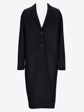 Cocoon wool long coat