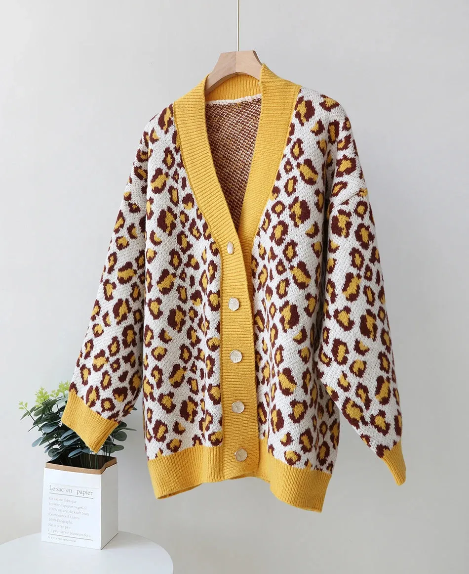 Cozy Chic Leopard Print Cardigan