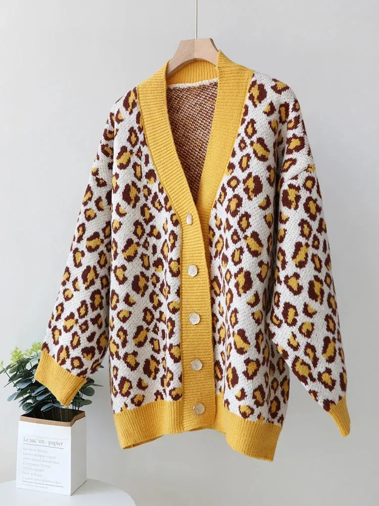 Cozy Chic Leopard Print Cardigan