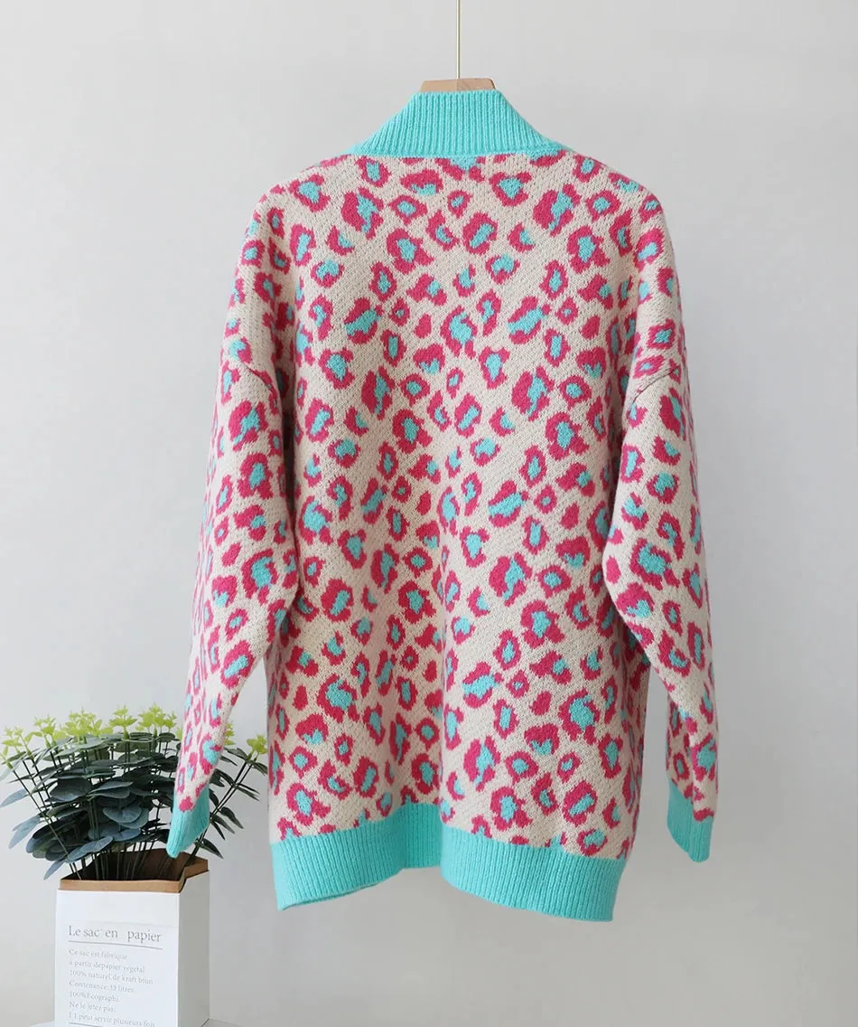 Cozy Chic Leopard Print Cardigan