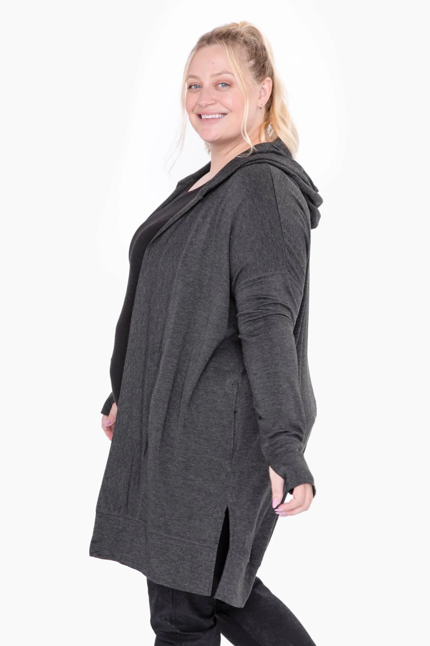 CURVY Hooded Cardigan