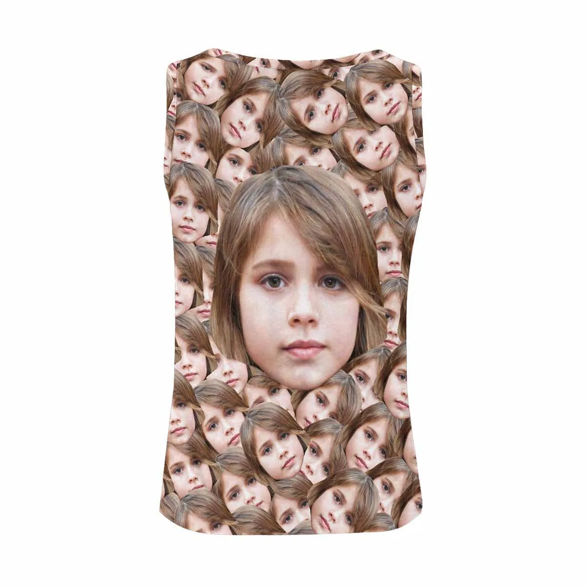 Custom Daughter Face Tops Personalized Women's All Over Print Tank Tops for Her