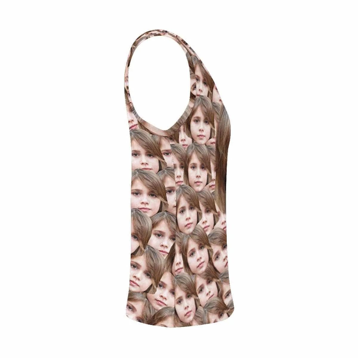 Custom Daughter Face Tops Personalized Women's All Over Print Tank Tops for Her