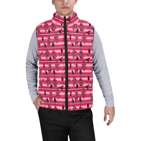 Dancers Floral Amour Men's Padded Vest Jacket