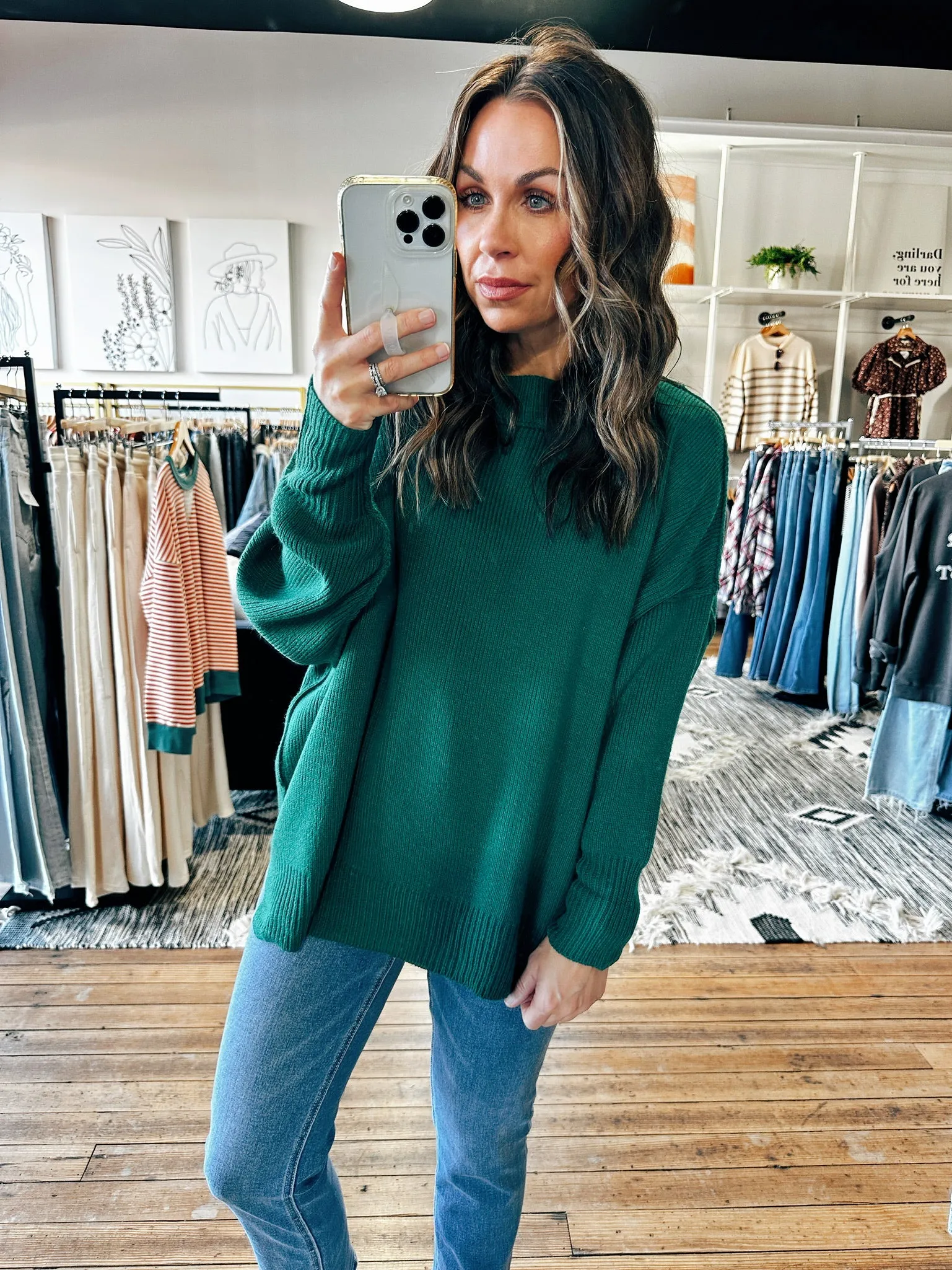 Drop Shoulder Sweater-4 Colors