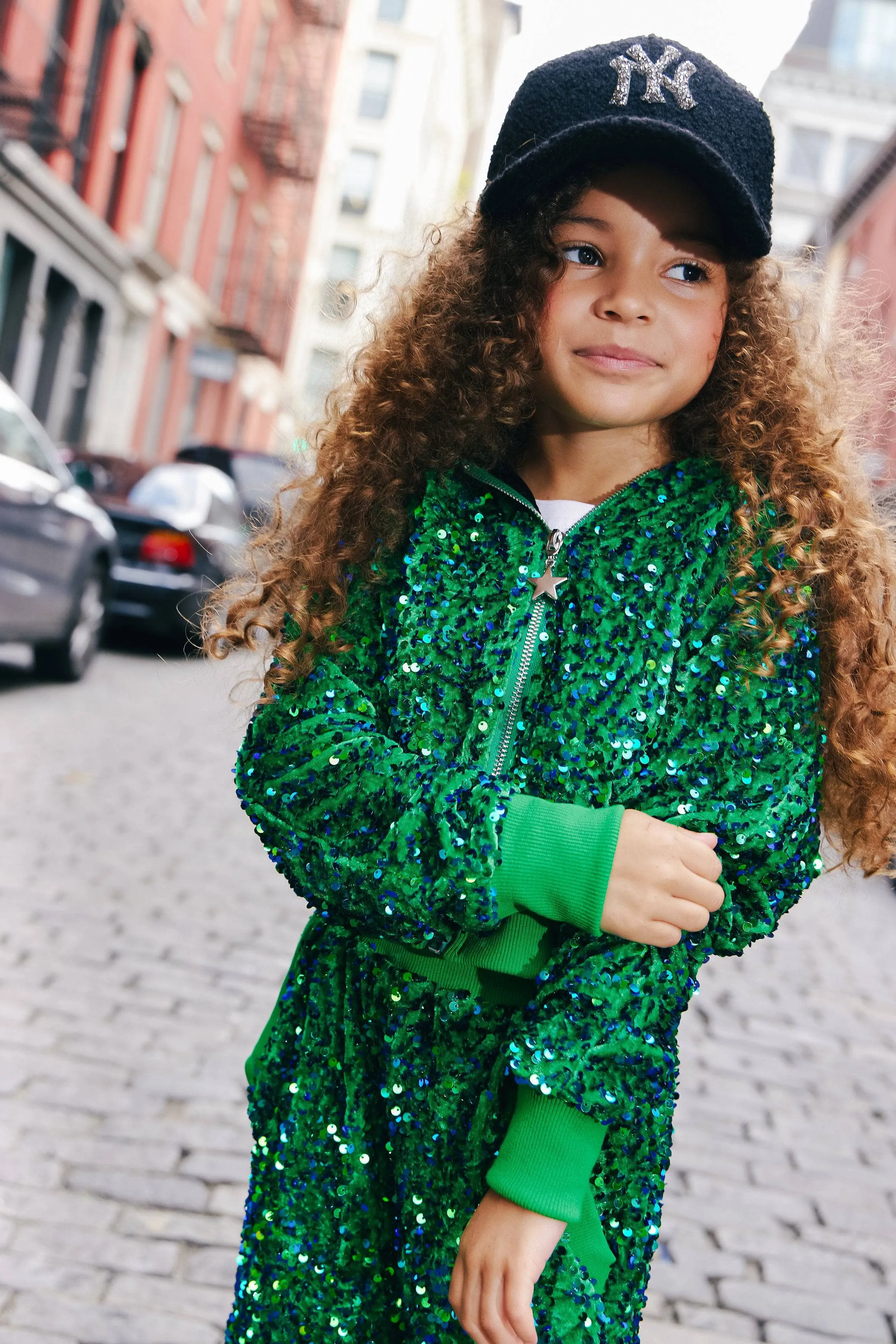 Emerald Sparkle Sequin Set