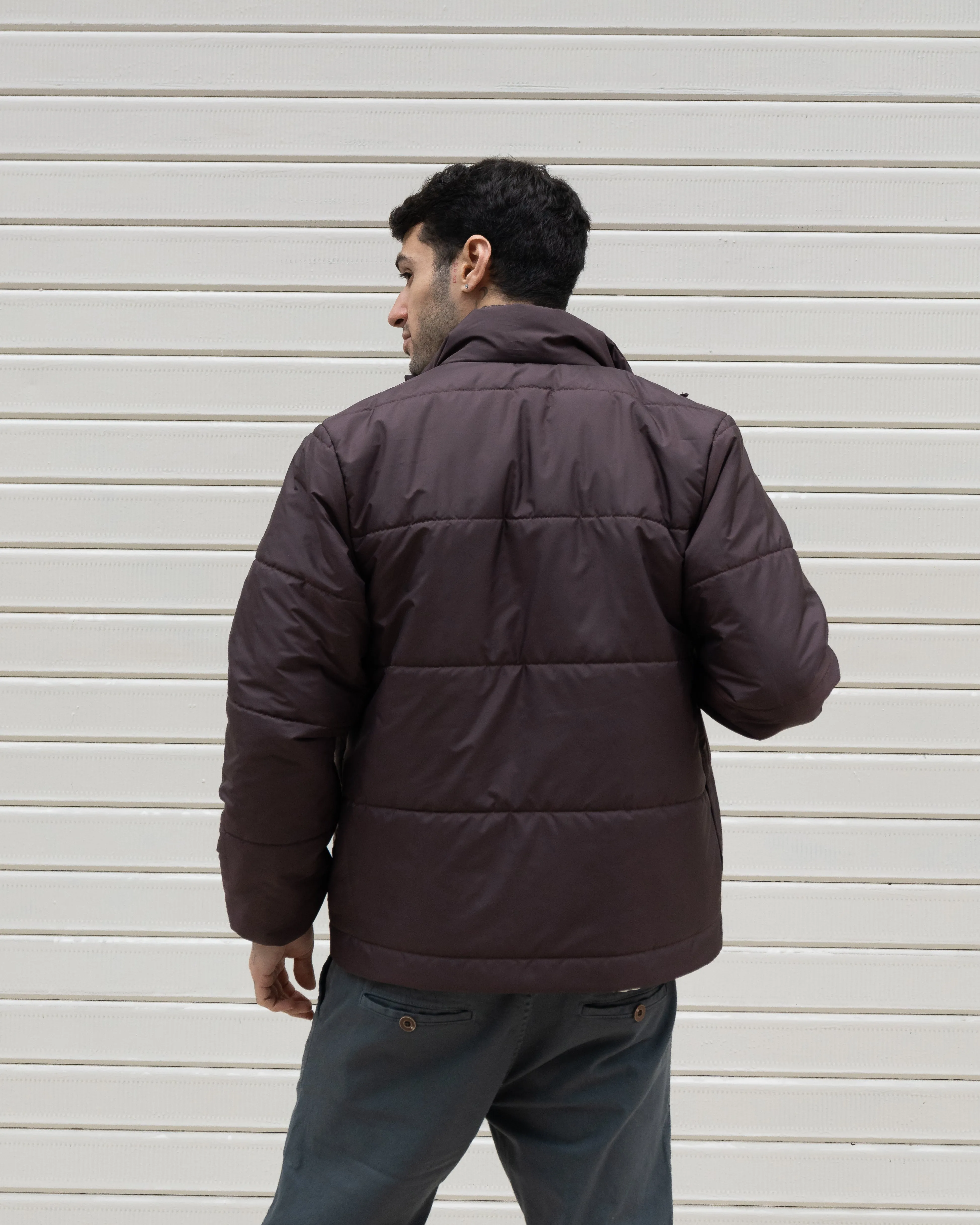 Essential Puffer Jacket - Wine Berry