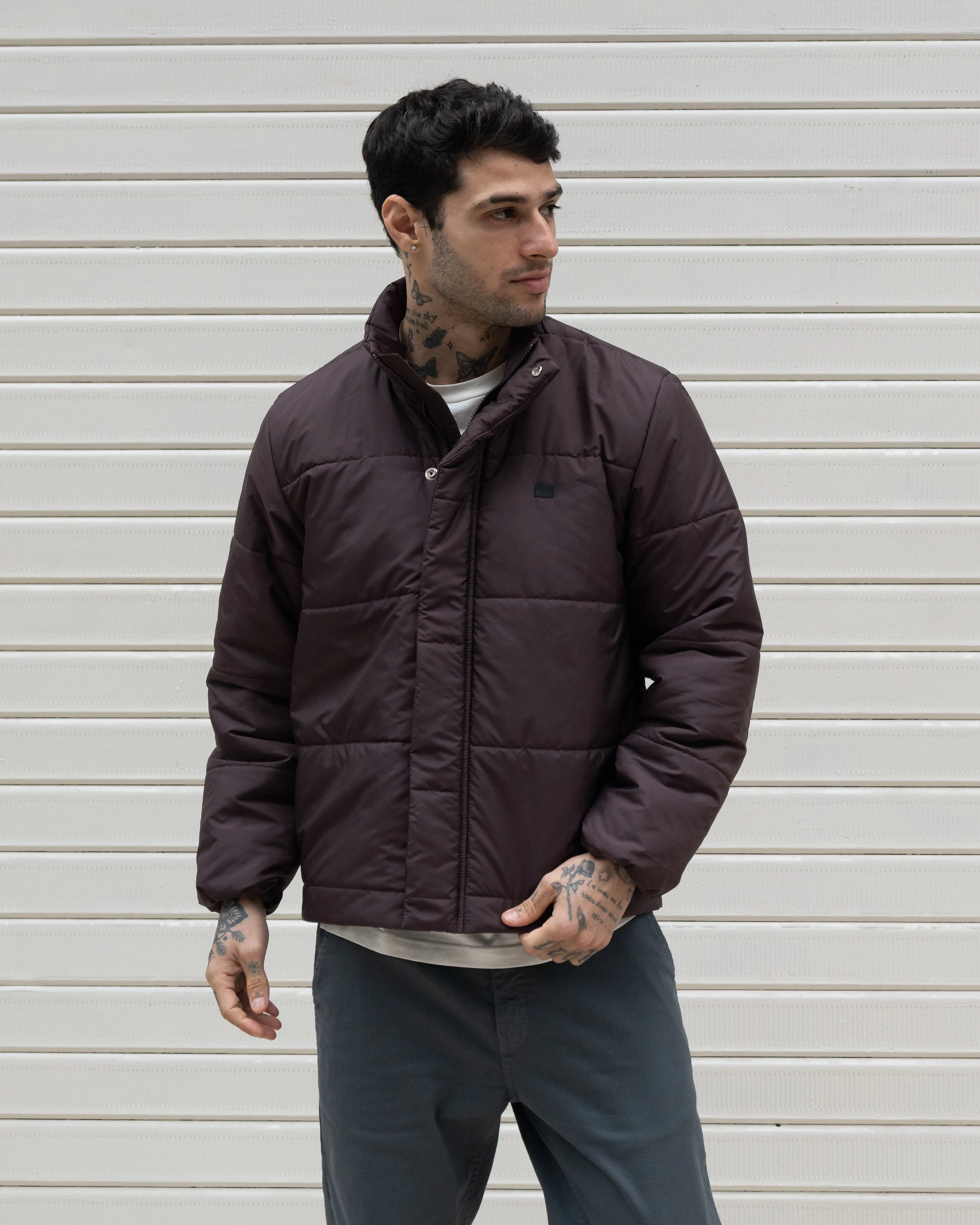 Essential Puffer Jacket - Wine Berry