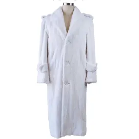 Full Skin Mink Trench Coat - White