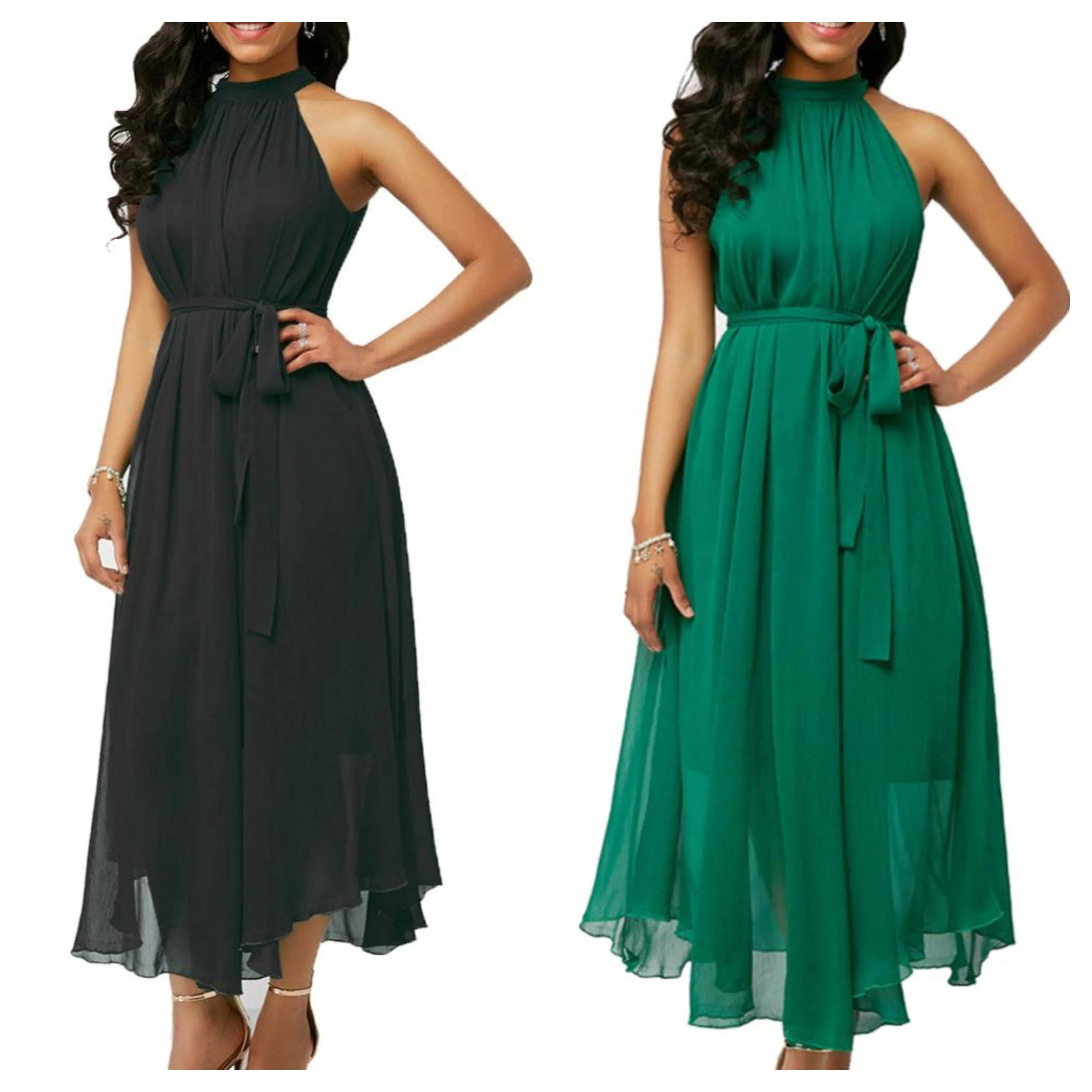 Funki Buys | Dresses | Women's Plus Size Chiffon Cocktail Dress