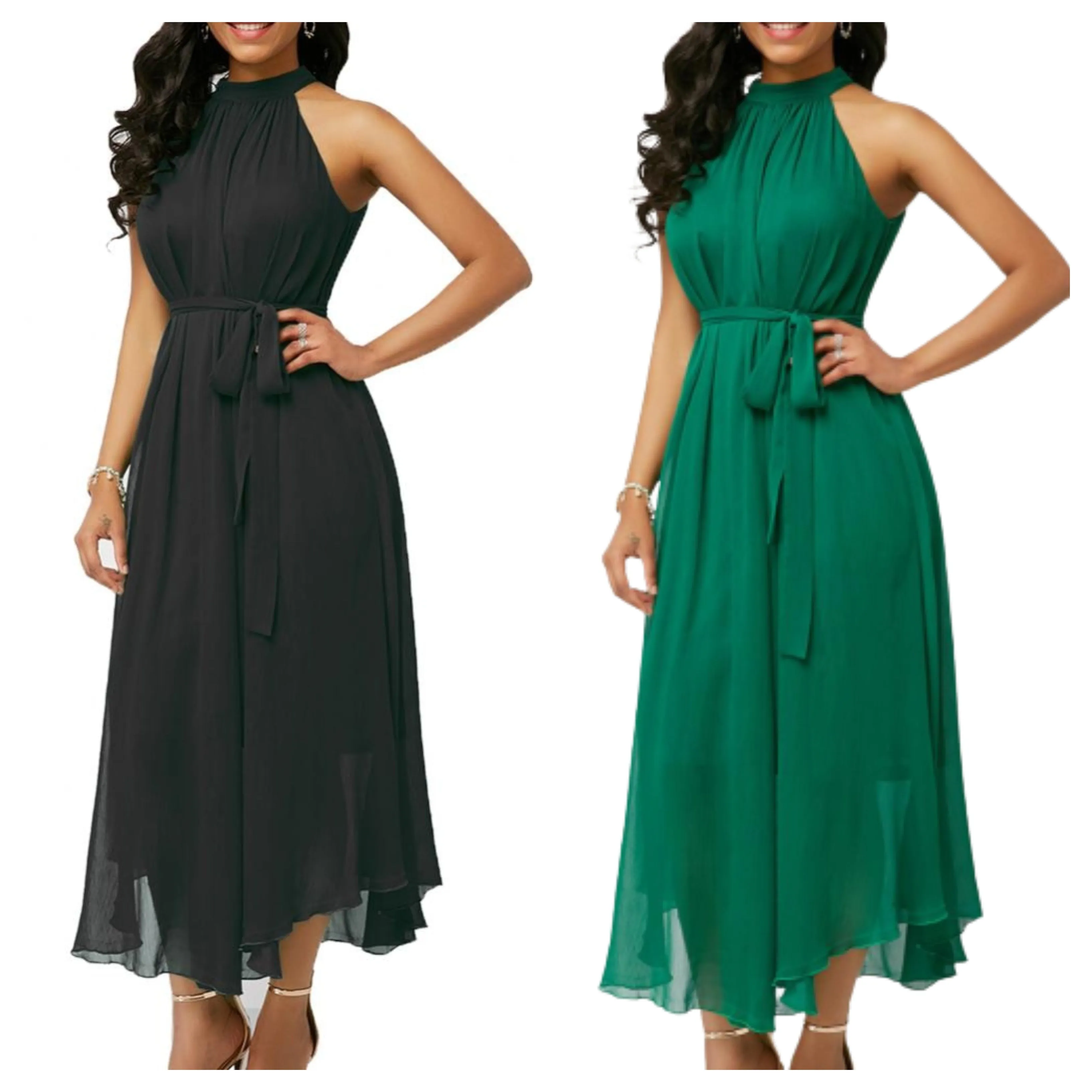 Funki Buys | Dresses | Women's Plus Size Chiffon Cocktail Dress