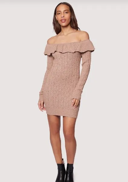 Georgia Mini Sweater Dress, Moss