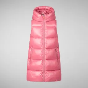 Girls' vest uma in bloom pink