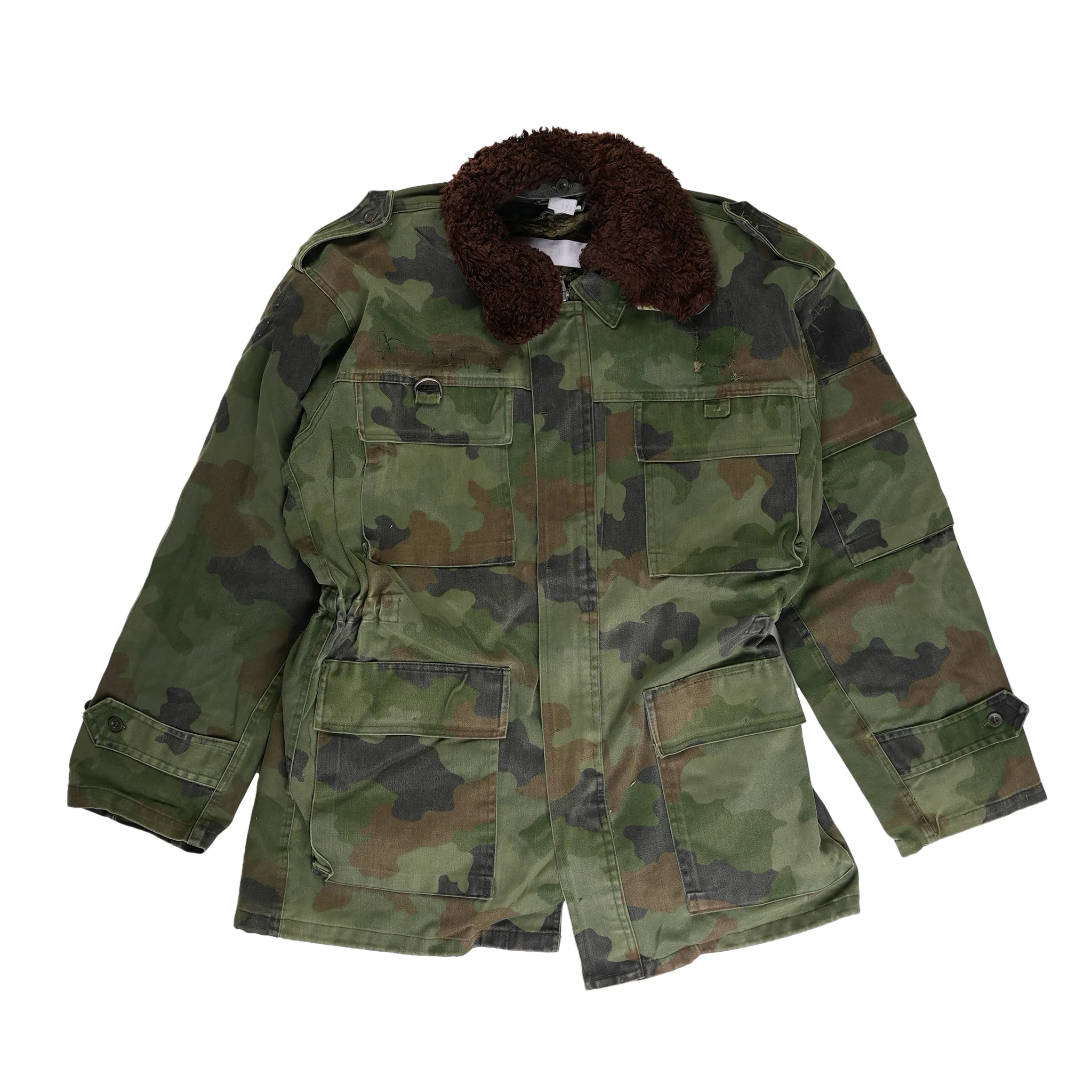 Grade 2 Serbian M93 Oakleaf Parka w/Liner & Faux Fur Collar