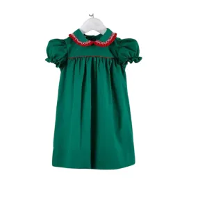 Green and Red Geo Caroline Dress