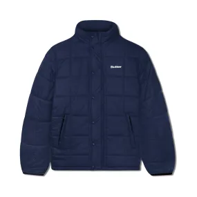 Grid Puffer Jacket, Navy