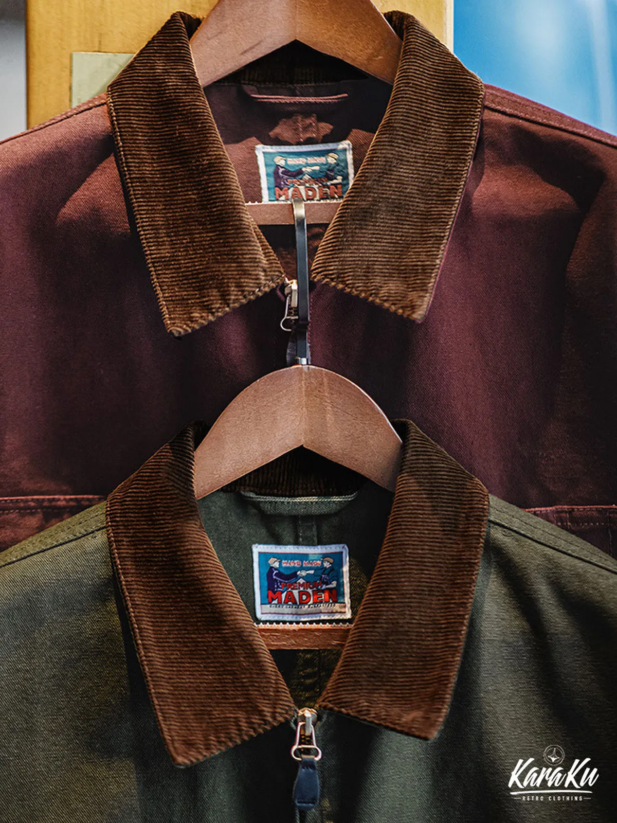 Heavyweight Corduroy Collar Canvas Detroit Jacket