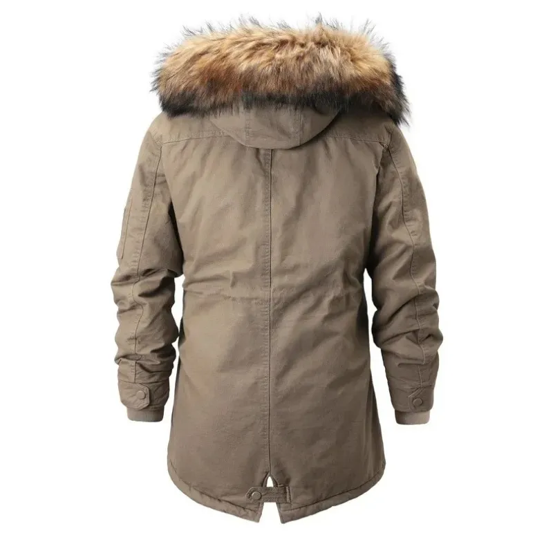 Heerpak - Parka Winterjas Heren – Warm Gevoerd met Verstelbare Taille en Capuchon