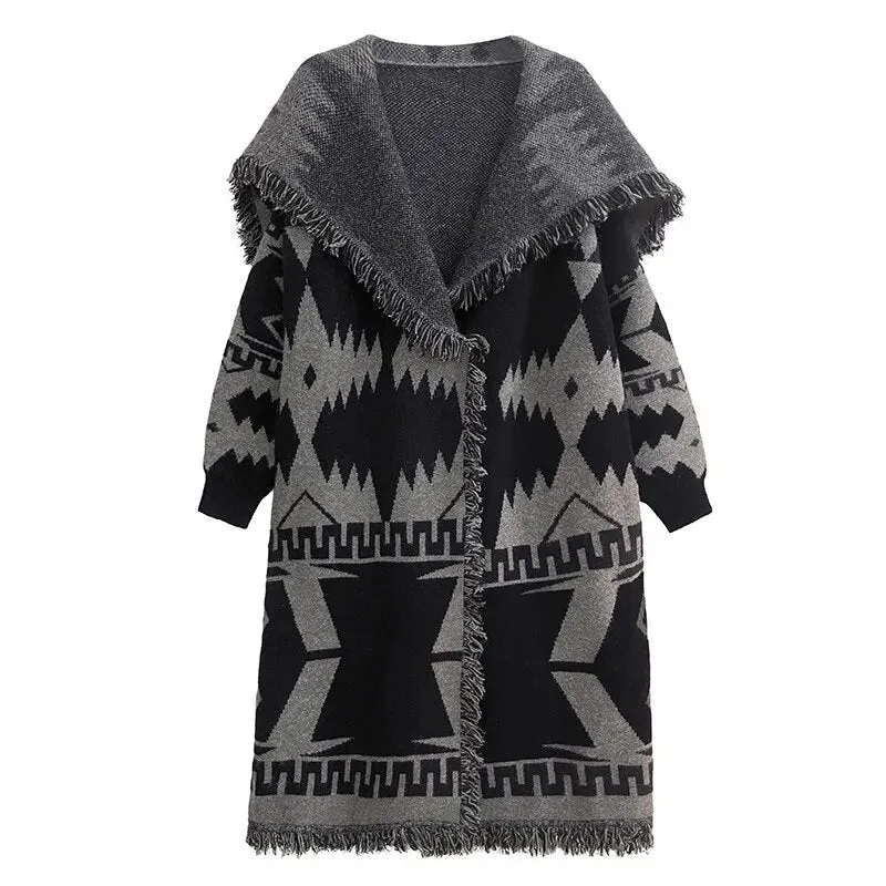 HEYFANCYSTYLE Haute Couture Oversized Thick Cardigan