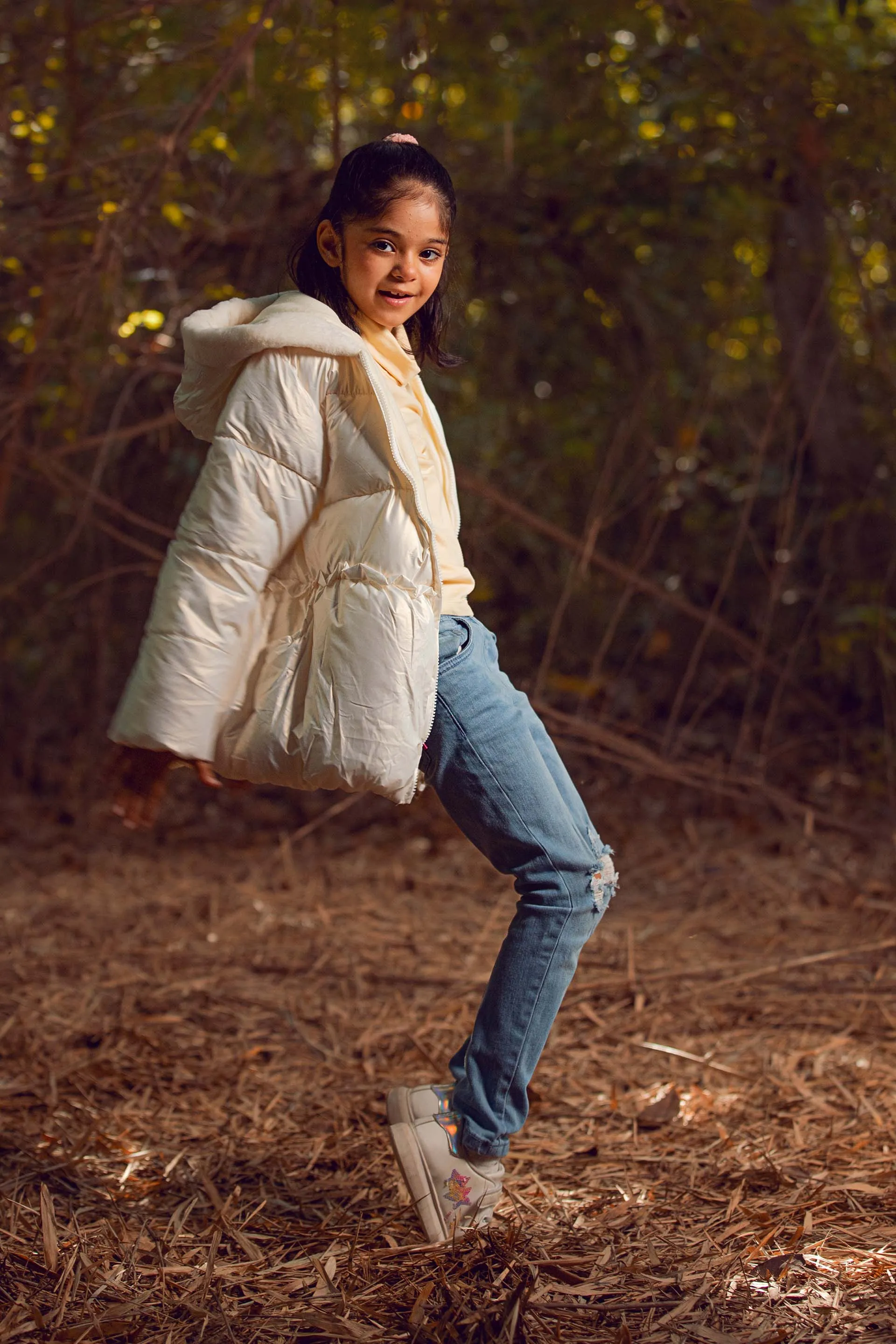 Hooded Puffer White