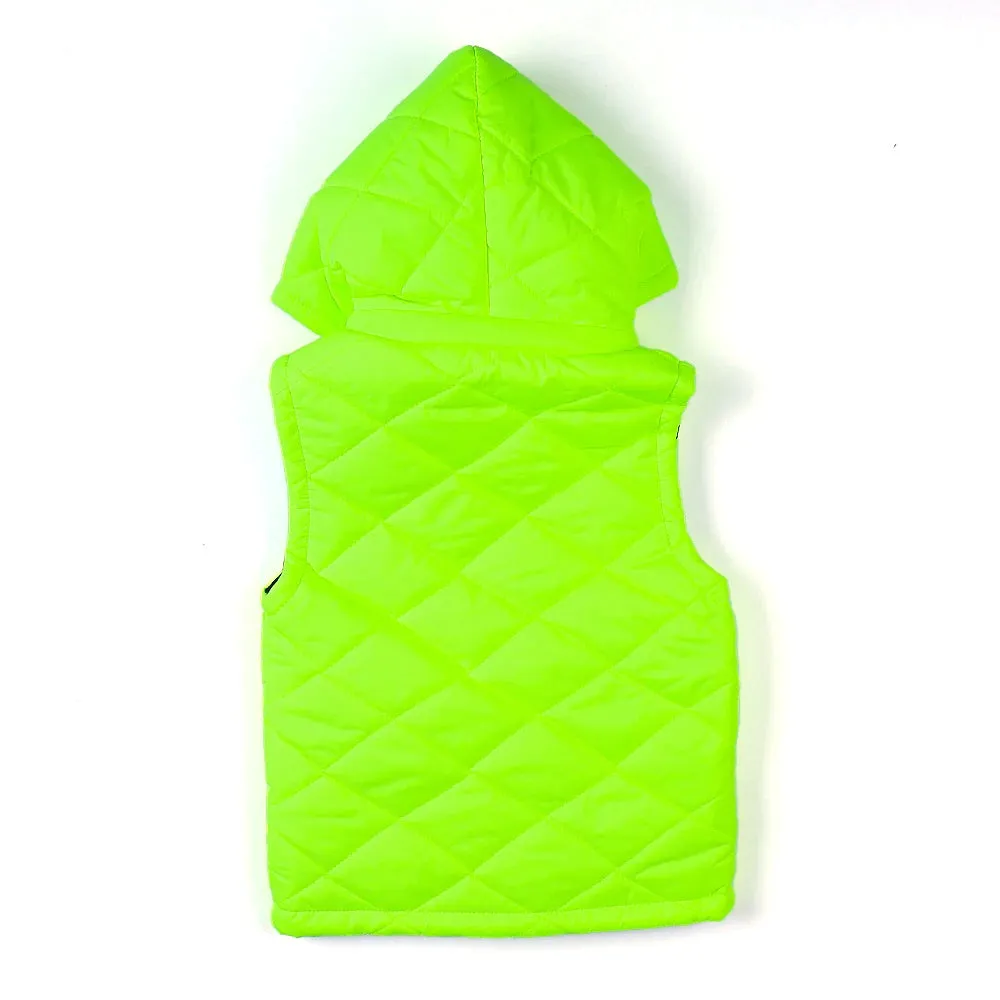 Infant Boys Hooded Jacket Puffer- Green