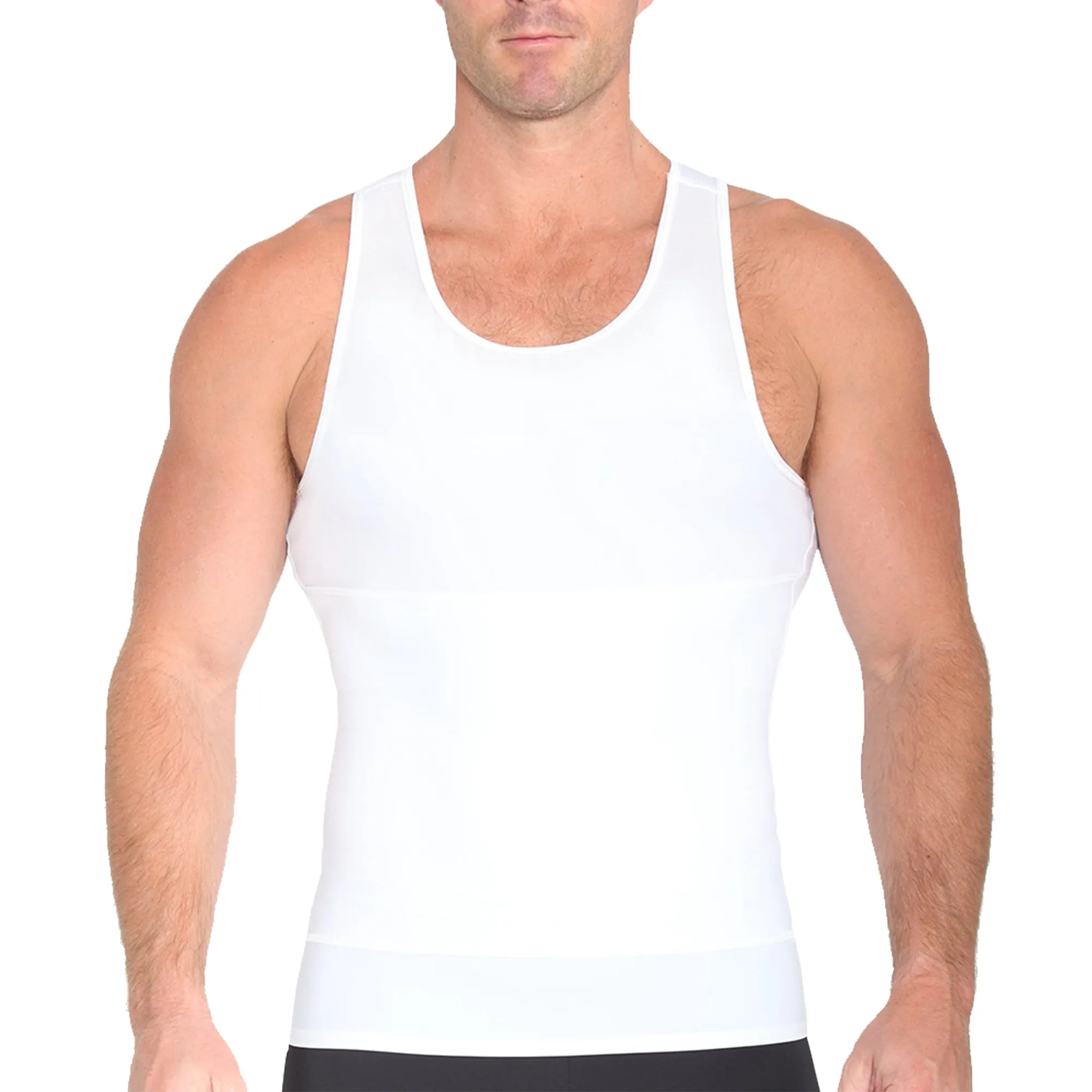 Insta Slim Racerback Tank with Front Panel Belt 1TRBB021