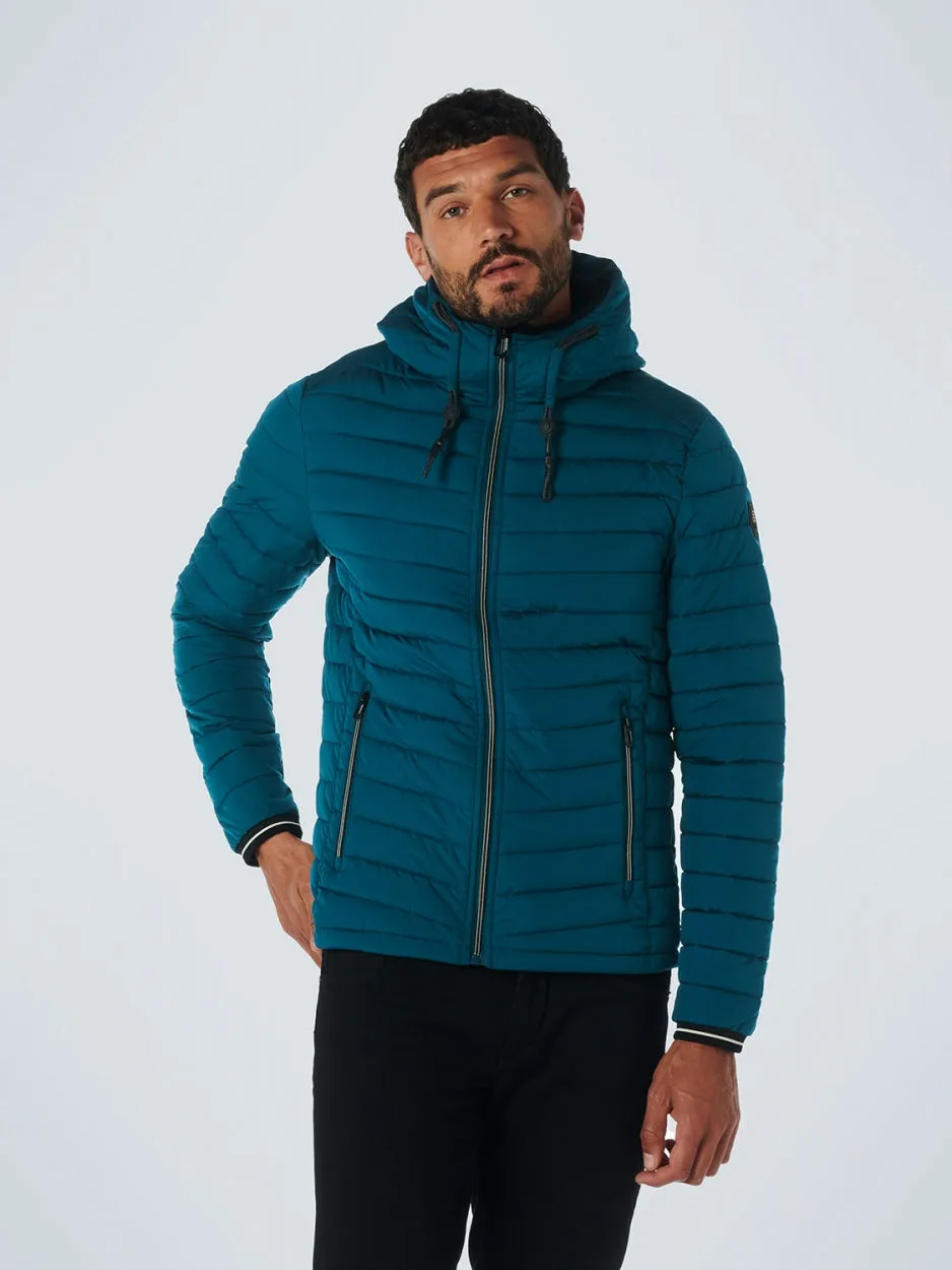 Jacket Hooded Short Fit Padded | Ocean