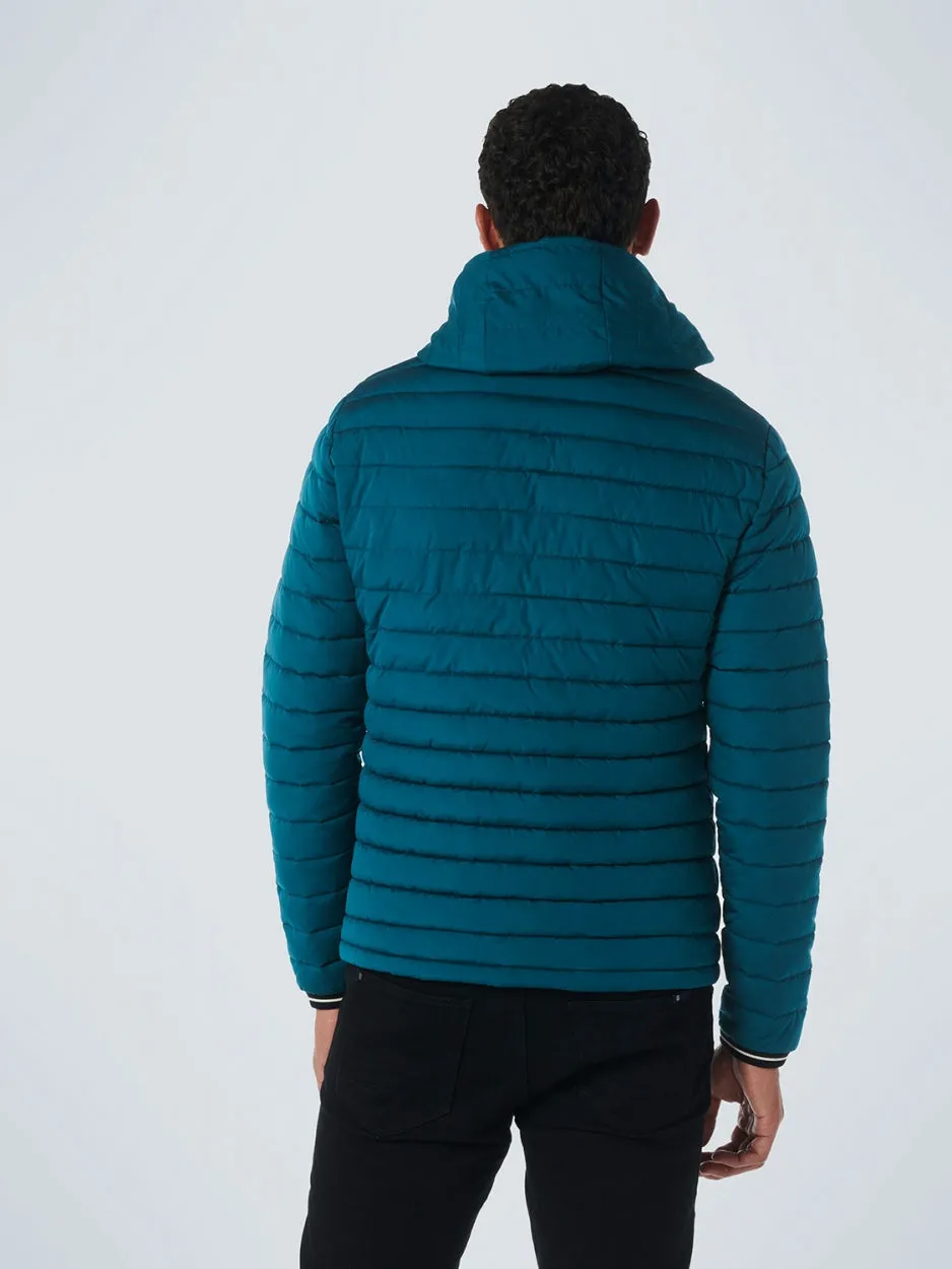 Jacket Hooded Short Fit Padded | Ocean