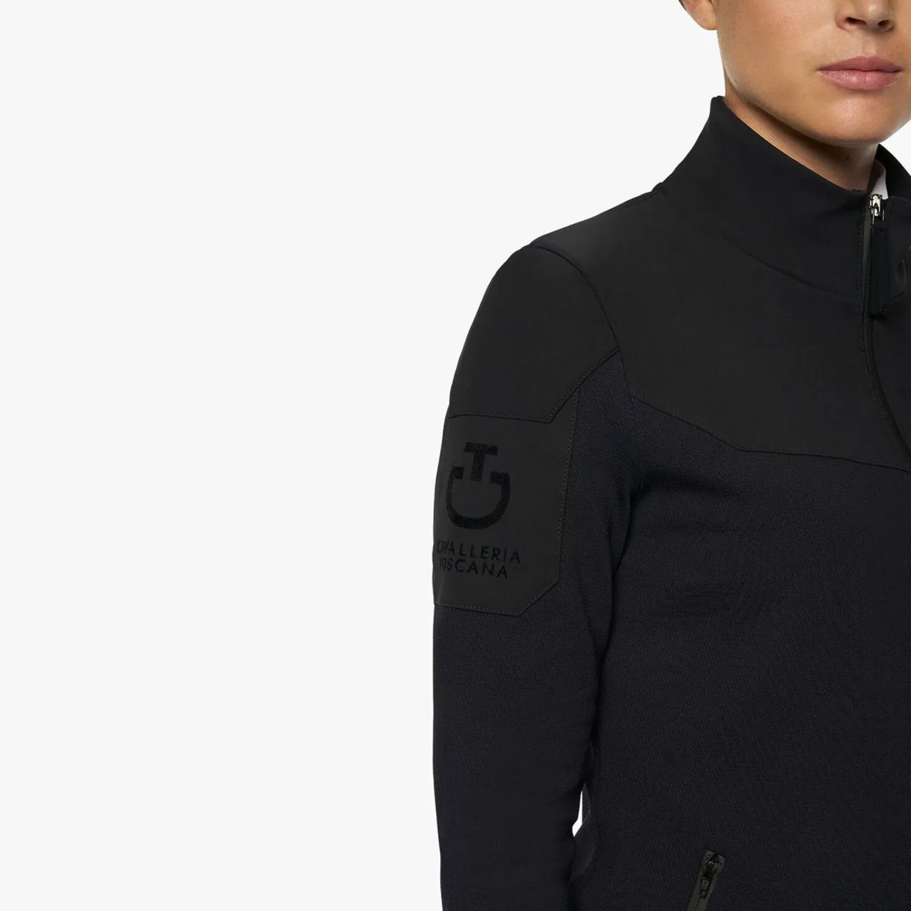 JACKET IN FULL ZIP JERSEY TECHNICAL FABRIC