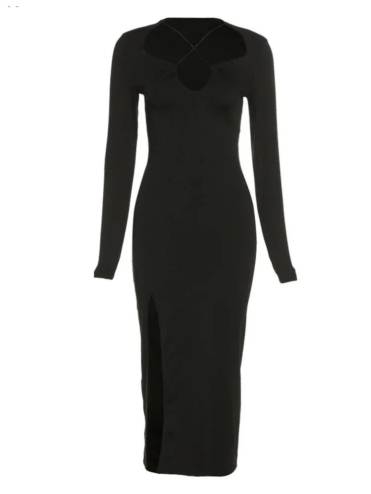 Janila Long Sleeved Maxi Dress