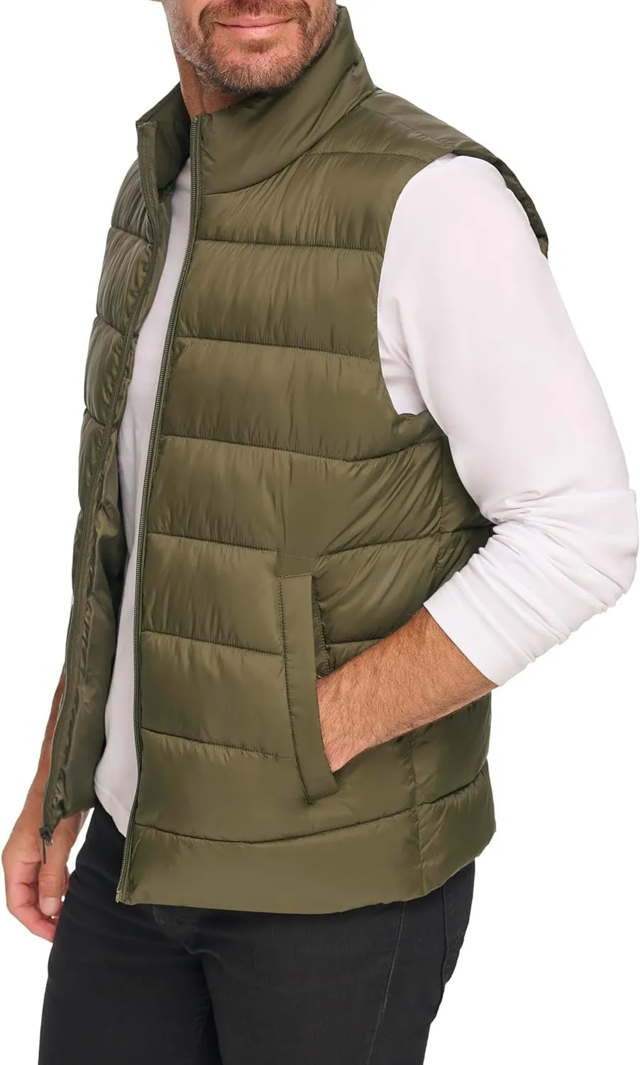 Kenneth Cole Men's Quilted Puffer Styling Lightweight Vest