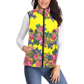 Kokum's Revenge Yellow Women's Padded Vest Jacket