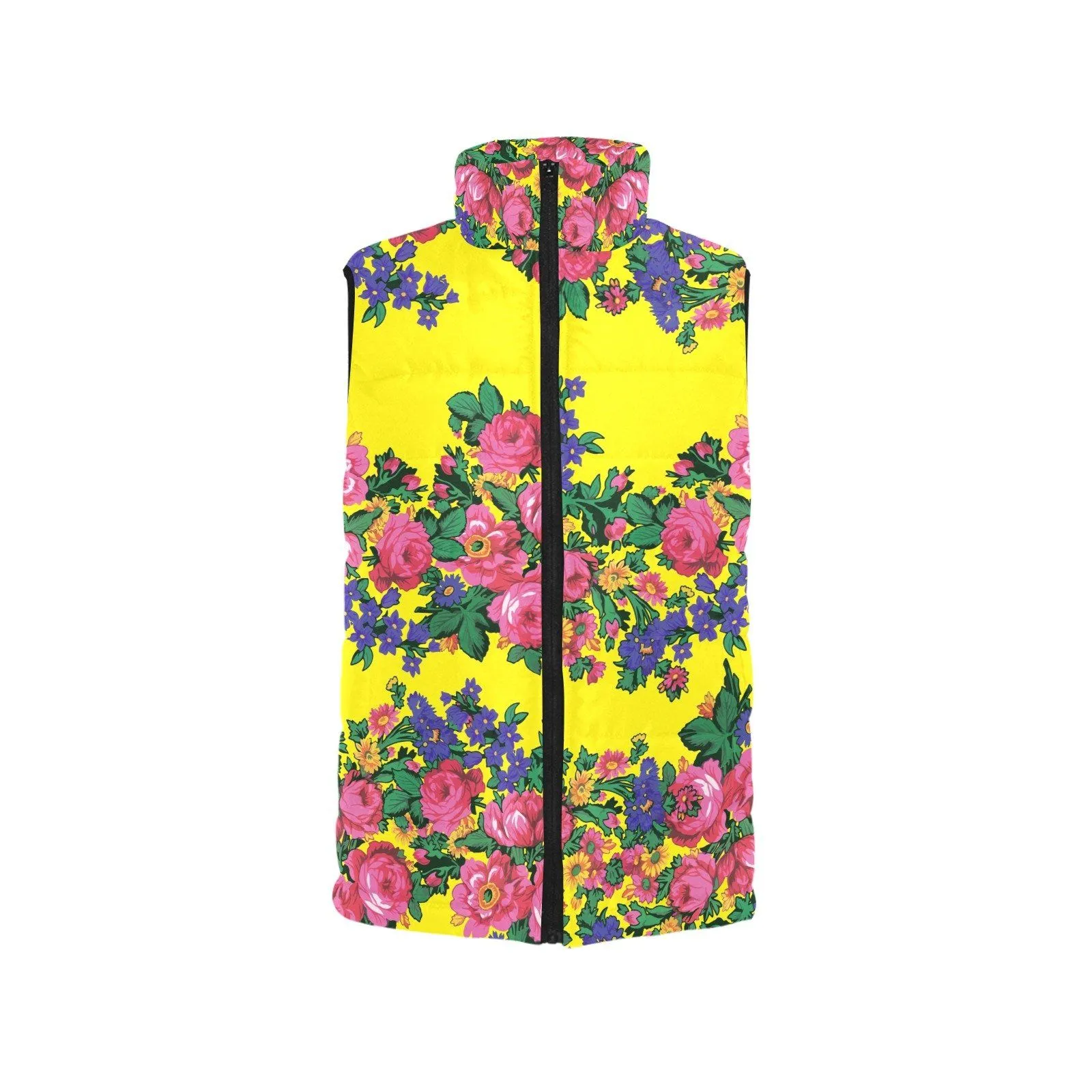 Kokum's Revenge Yellow Women's Padded Vest Jacket