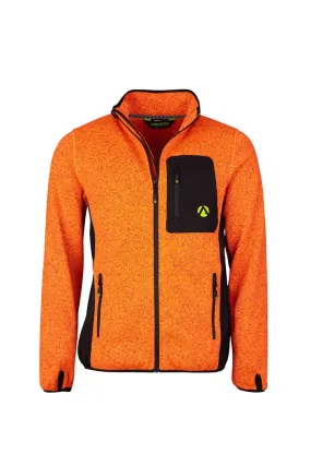 Kudu Plus Melange Zip Sweater Orange