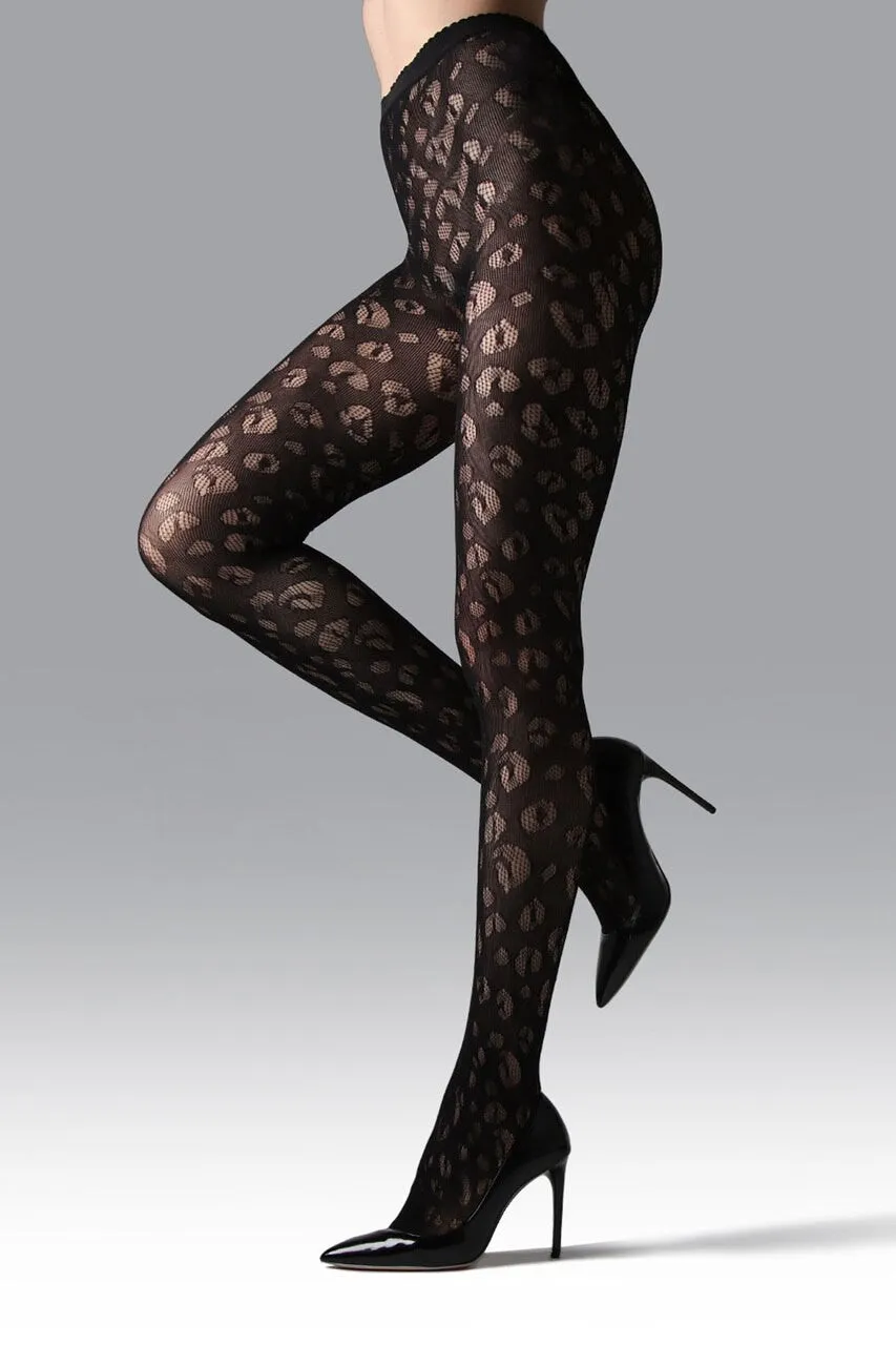 Leopard Net Tights