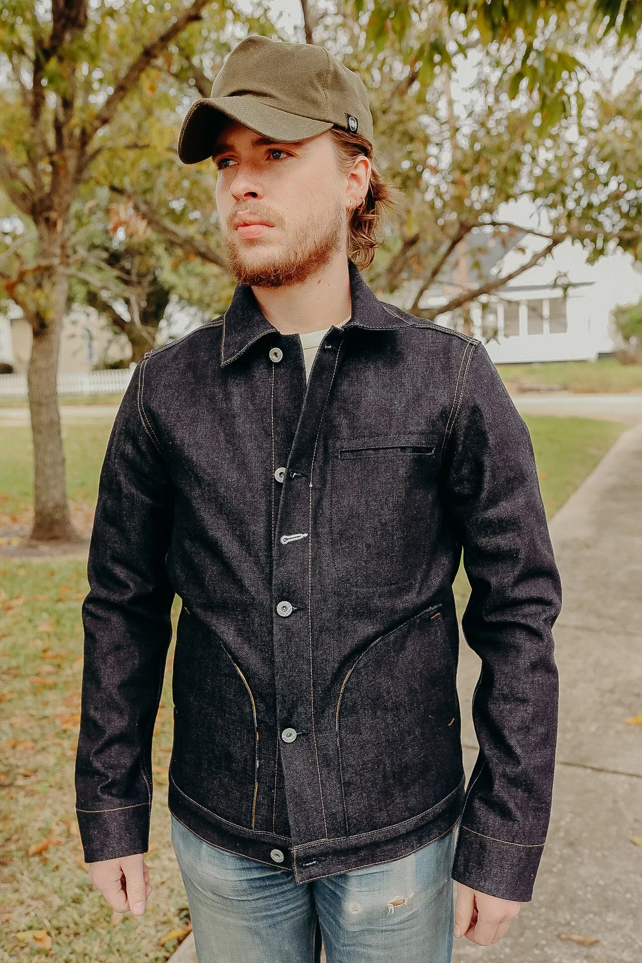 LINED SUPPLY JACKET- 15OZ INDIGO