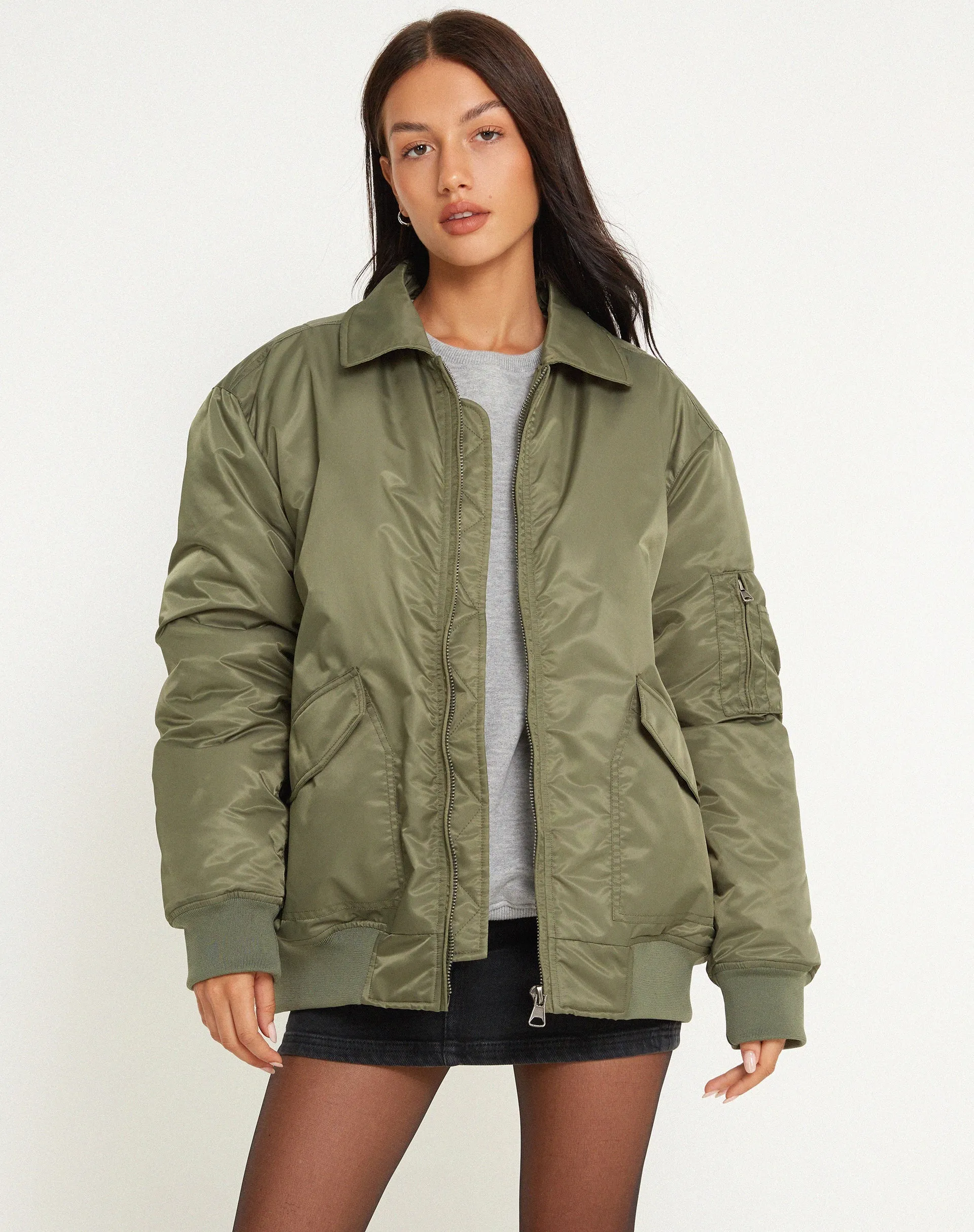 Manik Jacket in Khaki Green