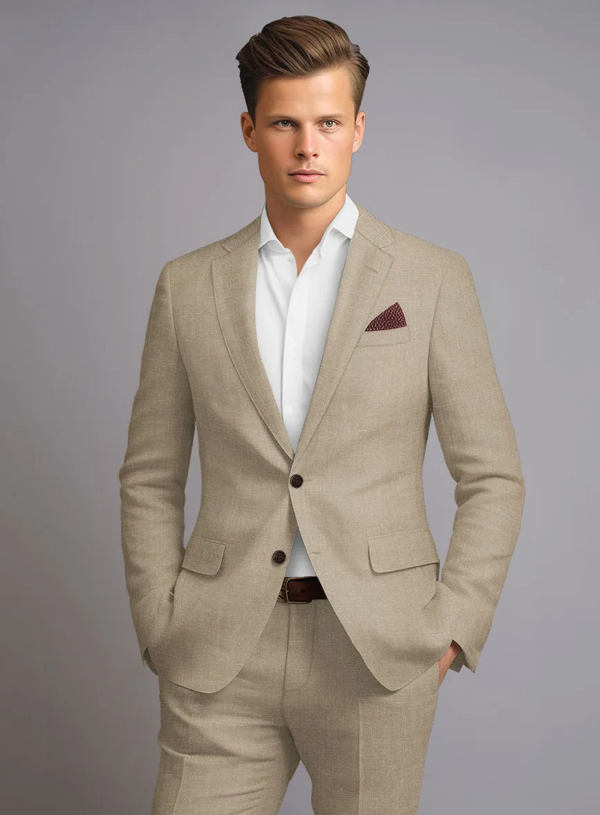 Maple Khaki Pure Linen Jacket