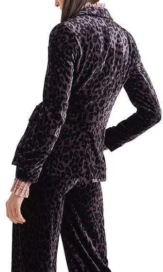 Marc Cain Collections Blazer in Leopard Velvet PC 34.17 W58 295